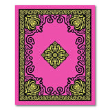 Vibrant Pink Persian Medallion Rug