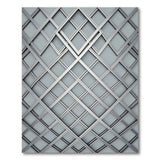 Grey Geometric Modern Modern Grey Geometric Lattice Area Rug