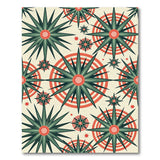 Radiant Green Agave Starburst Area Rug