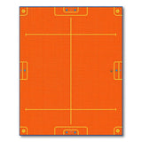 Orange Soccer Field Area Rug