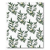 Green Emerald Green Foliage Bloom Area Rug