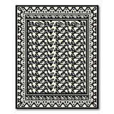 Black White Geometric Arrow Tribal Area Rug