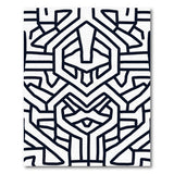 Black White Heritage Tribal No. 7 Area Rug