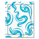 Blue and Teal Abstract Area Blue Swirl Abstract Area Rug