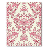 Pink Floral Damask Vintage Area Rug
