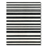 Bold Black White Striped No. 26 Area Rug