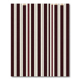 Red Pencil Stripe Area Rug