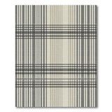 Black and White Classic Black White Plaid Area Rug