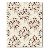 Brown Floral Vintage Area Rug