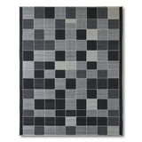 Geometric Modern Black and White Black White Geometric Grid Area Rug