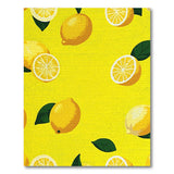 Yellow Fruit Pattern Sunny Lemon Fruit Pattern Area Rug