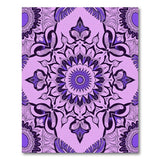 Boho Chic Purple Mandala Boho Chic Area Rug