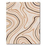 Beige Marble Vein Abstract Area Rug
