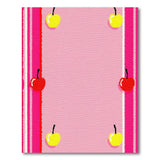 Pink Cherry Fruit Pattern Area Rug