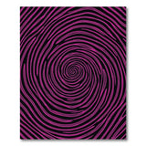 Pink Hypnotic Swirl Area Rug