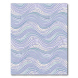 Wavy Abstract Area Wavy Blue Teal Abstract Area Rug