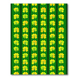 Lucky Shamrock Clover Green Kids Cartoon Area Rug