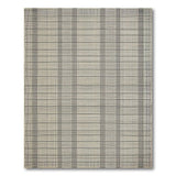 Beige Black Grid Plaid Woven Area Rug