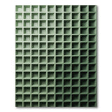 Geometric Modern Green Geometric Grid Modern Area Rug