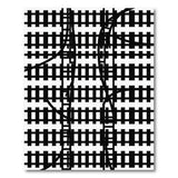 Intertwined Train Tracks Geometric Area Rug