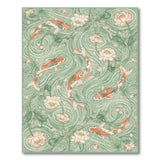 Koi Lotus Green Area Rug