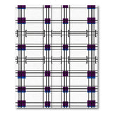Purple Geometric Grid Modern Area Rug