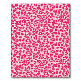 Pink Hot Pink Leopard Print Shag Area Rug