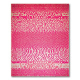 Bold Hot Pink Zebra Stripe Area Rug