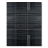 Black White Geometric Grid Geometric Modern Area Rug