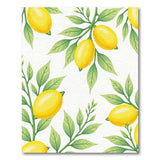 Yellow Lemon Fruit Pattern Area Rug