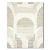 Modern Arch Geometric Beige Area Rug