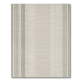 Neutral Gray Beige Vertical Stripe Area Rug
