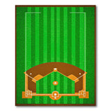 Playful Baseball Field Area Rug
