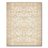 Beige Heritage Tribal Geometric Rug