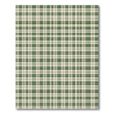 Green Plaid Checkered Rustic Farmhouse Area Rug