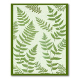 Floral Vintage Green Lush Fern Green Area Rug