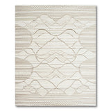 Abstract Woven Beige Area Rug