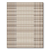 Beige Plaid Rustic Farmhouse Rustic Farmhouse Area Rug