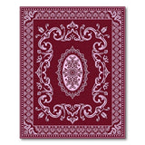 Red Traditional Persian Ornate Red Persian Medallion Area Rug