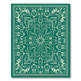 Traditional Persian Floral Emerald Green Persian Floral Area Rug