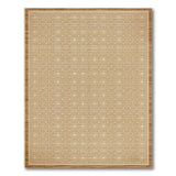 Beige and Neutral Beige Geometric Grid Modern Area Rug
