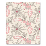 Blush Pink Abstract Floral Area Rug