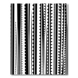 Black and White Geometric Modern Bold Black White Geometric Stripe Area Rug