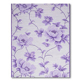Purple Peony Floral Area Rug