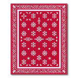 Red Snowflake Heritage Tribal Area Rug