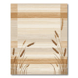 Beige Wheat Stalk Plaid Area Rug