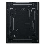 Black White Geometric Matrix Area Rug