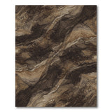 Brown Marble Swirl Abstract Area Rug