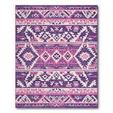 Pink Purple Geometric Southwestern Rug