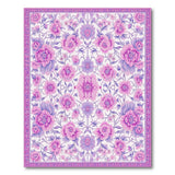 Purple Floral Vintage No. 2 Area Rug